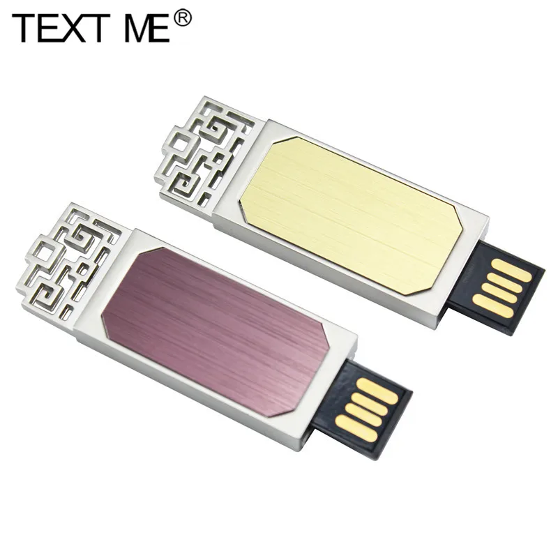 TEKST MIG reelle kapacitet USB 2.0 4GB 8GB 16GB flash-disk Pendrive, 32GB, 64GB memory stick Flash metal pen-drev, USB-Stick 2