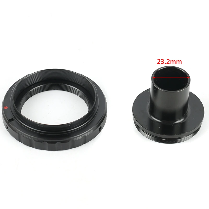 Biologiske Mikroskop-Mount-Adapter (T-mount ) + T2 Linse Adapter Ring 23.2 mm Okular Porte Til Canon Nikon EOS SLR Kamera 2
