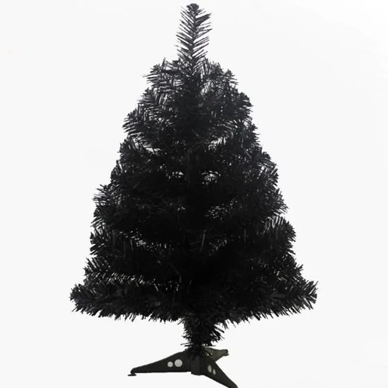 0,6 m / 60cm sort juletræ nytår gaver Jul home office desktop-dekorationer 2