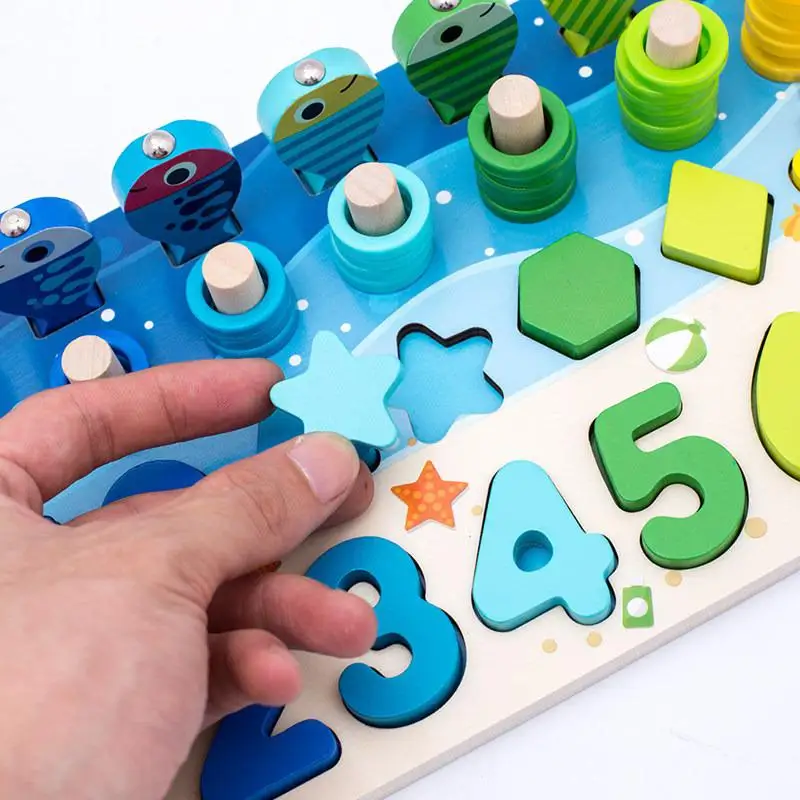 Montessori Interesse Visdom Træ-Legetøj, som Børn er Digital Form Kognitive Børns Oplysning Tidlig Uddannelse Legetøj Tæller 2