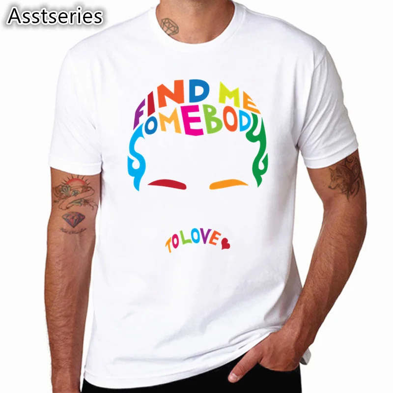 Freddie Mercury Queen Band T-Shirt Herre Hip-Hop, Rock Hipster T-Shirt Casual t-shirts harajuku Top Tees HCP4535 2