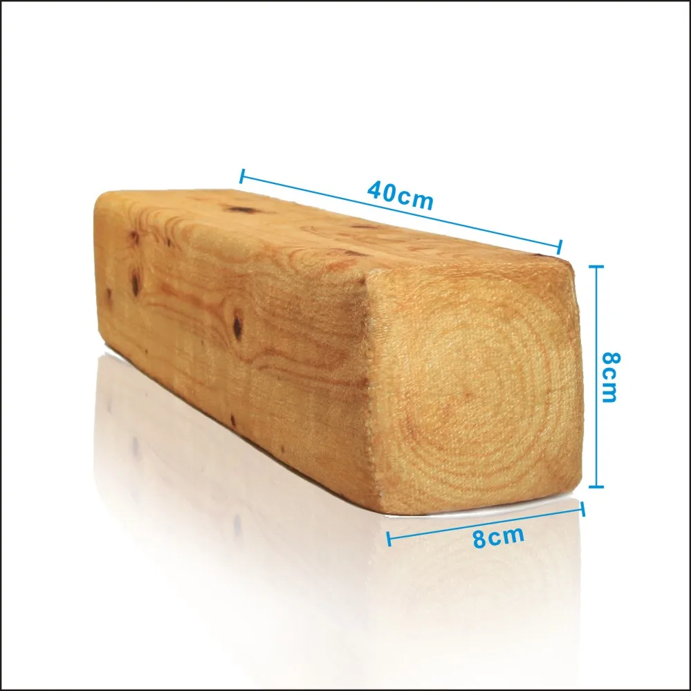 Simulering Træ Log Formet Pude Træstub Træ Efterligning Hals Pude Snooze-Blok Pude Pude Spil 2