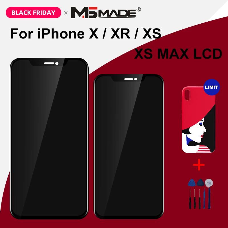 AAAAA OEM OLED Til iPhone X XS XS-XR MAX LCD-Skærm Touch Skærm Udskiftning med 3D Touch Digeiter Dele til Samling af Gratis Tilfælde 2
