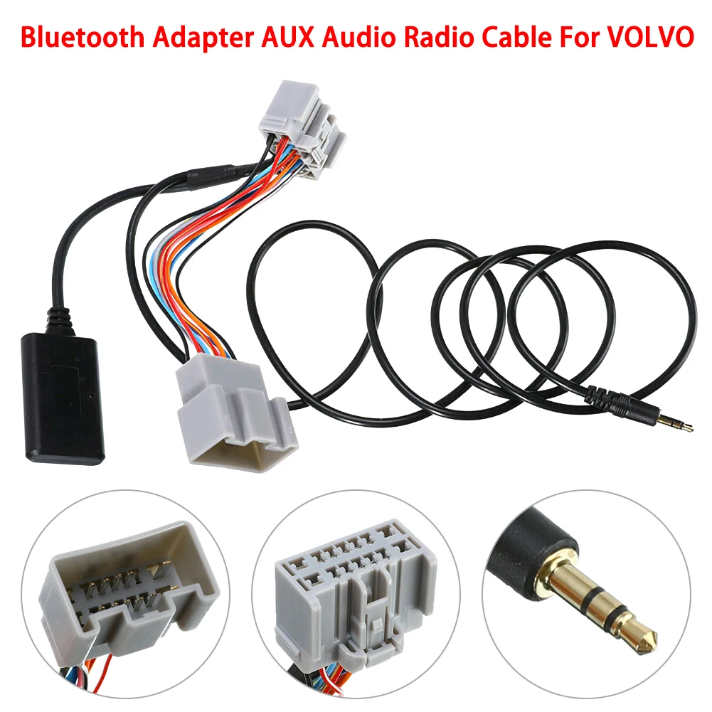 14Pin Bluetooth-Adapter Audio-AUX-Kabel Til Volvo C30/S40/V40/V50/S60/S70/C70 2