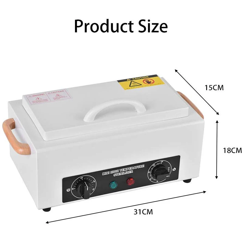 Søm Sterilisator NV-210 Sterilisation med Tør Varme, Høj Temperatur Desinfektion Box Til Manicure Salon Udstyr Søm Metal For 2
