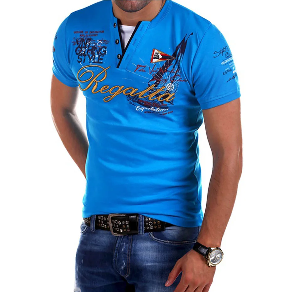 Mænds Mode Personlighed Dyrke Kort-langærmet T-Shirt i God Kvalitet Trykt Slim T-Shirt Korte Ærmer Helt Nye Toppe, t-Shirts 2
