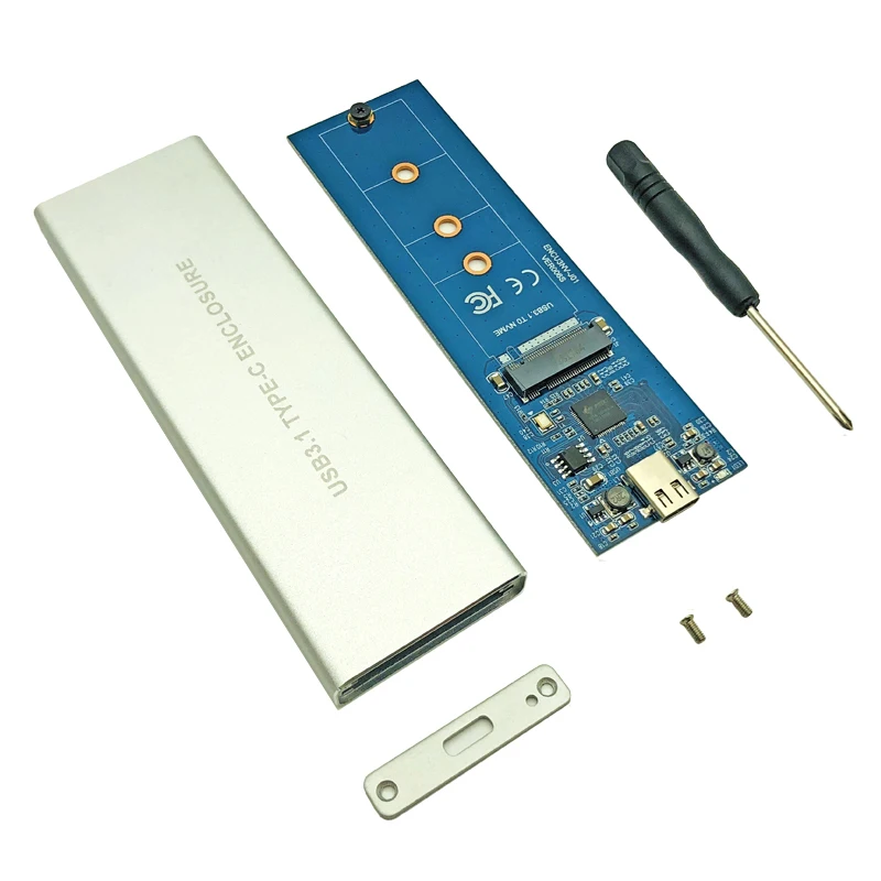 NVMe PCIE USB 3.1 HDD Kabinet M. 2 til USB-SSD Harddisk Tilfælde af Type C, 3.1 M-TAST Stik til 2230 2242 2280 2260 Kabinettet 2