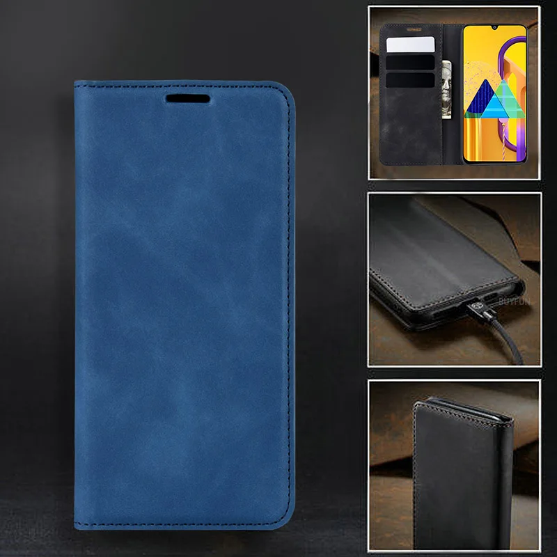 Flip Wallet Læder Phone Case For Samsung Galaxy A50 A01 A21 A10, A20 A30 A40 A20s A30s A50s M30s Magnetiske Kort slot Tilfælde Stå 2