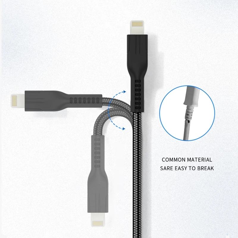 Ellietech USB-Kabel til iPhone, 12 Mini-11 Pro Max X XR XS 8 7 6 6s Hurtig Data iPad Oplader USB-Kabel, Ledning Mobiltelefon Kabler 2