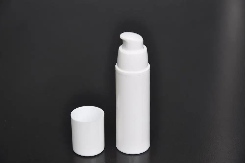 30 ML hvid airless vakuum pumpe lotion flaske med hvid kasket, der anvendes til Kosmetiske Pakke 2