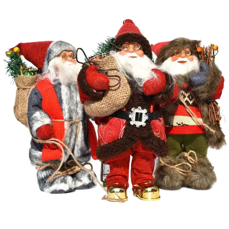 Christmas Santa Dukke Stor Størrelse Santa Claus Legetøj Jul Bløde Dukke Julepynt Gave til Kids Xmas Tree Ornament 2