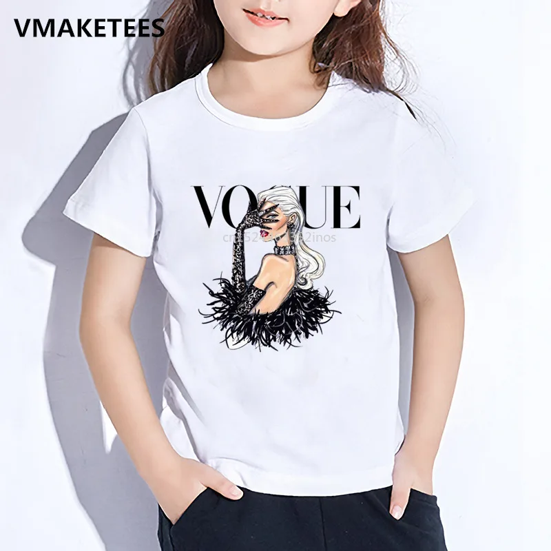 Børn Sommer Korte Ærmer Piger & Drenge T-shirt Børn Harajuku Mode, Skønhed Print T-shirt Casual Fashion Baby Tøj 2