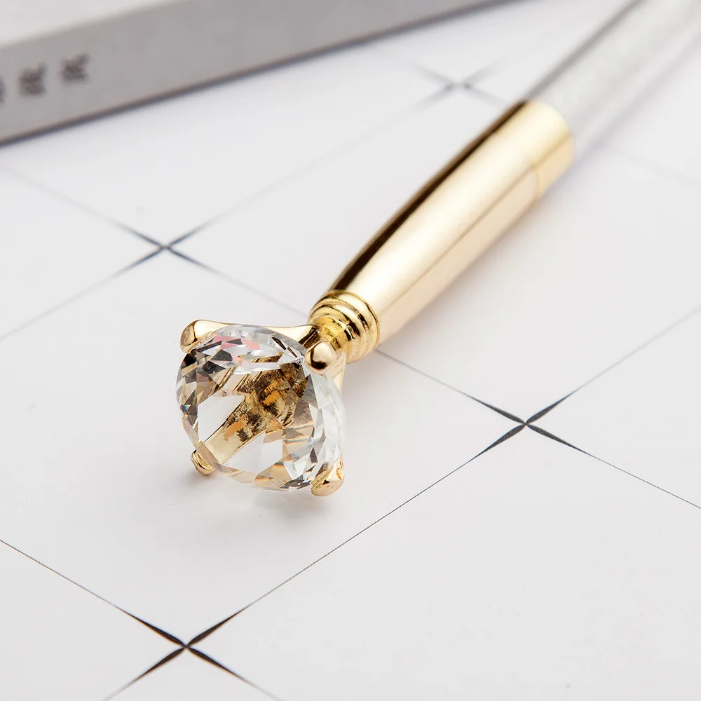 20pcs/masse engros stor diamant metal-kuglepen metal pen crystal pen reklame pen gave pen brugerdefinerede logo 2