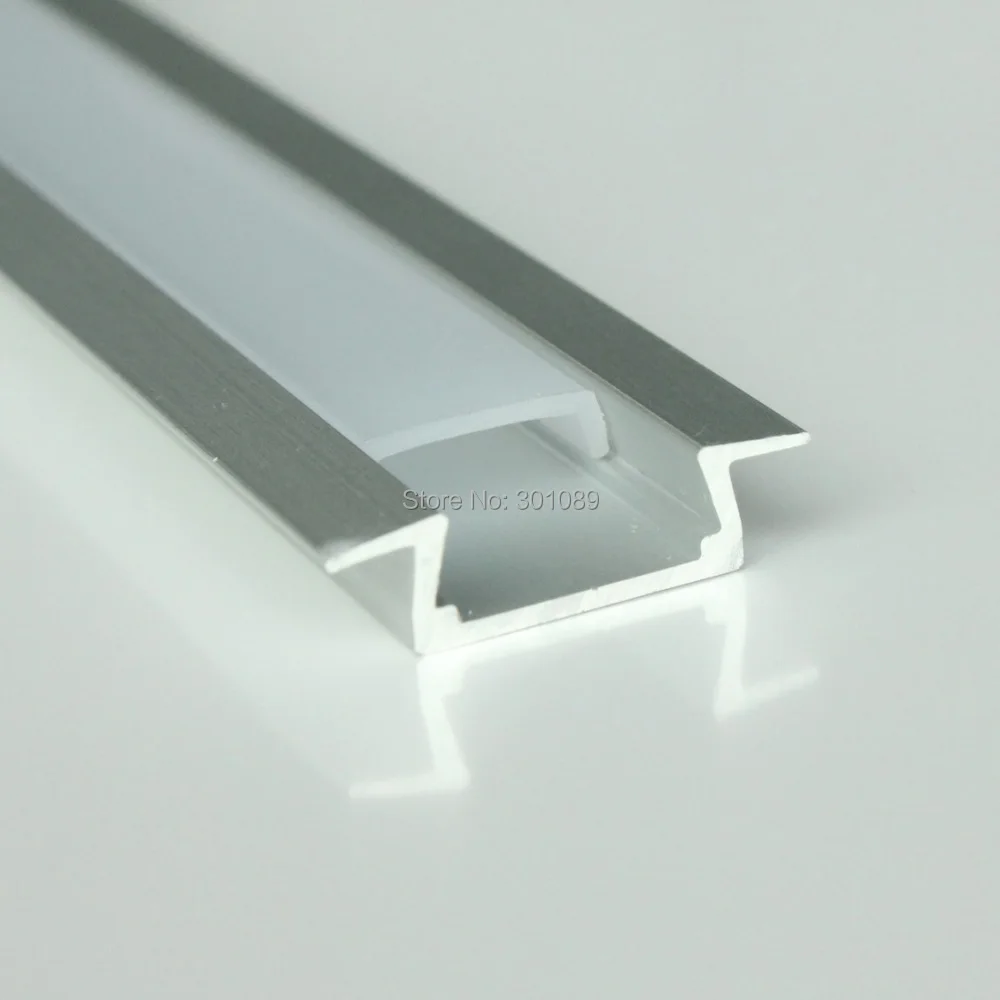 30m(30stk) en masse, 1m pr stykke, led aluminium profil til led strips, klart dække og mælkeagtig diffuse cover er til rådighed 2