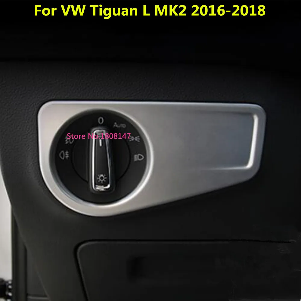 Bil Indre Stick ABS Foran Hovedet Tåge Lys Sluk-Knappen Trim Panel 1stk For VW TiguanL Tiguan L MK2 2016 2017 2018 2019 2020 2
