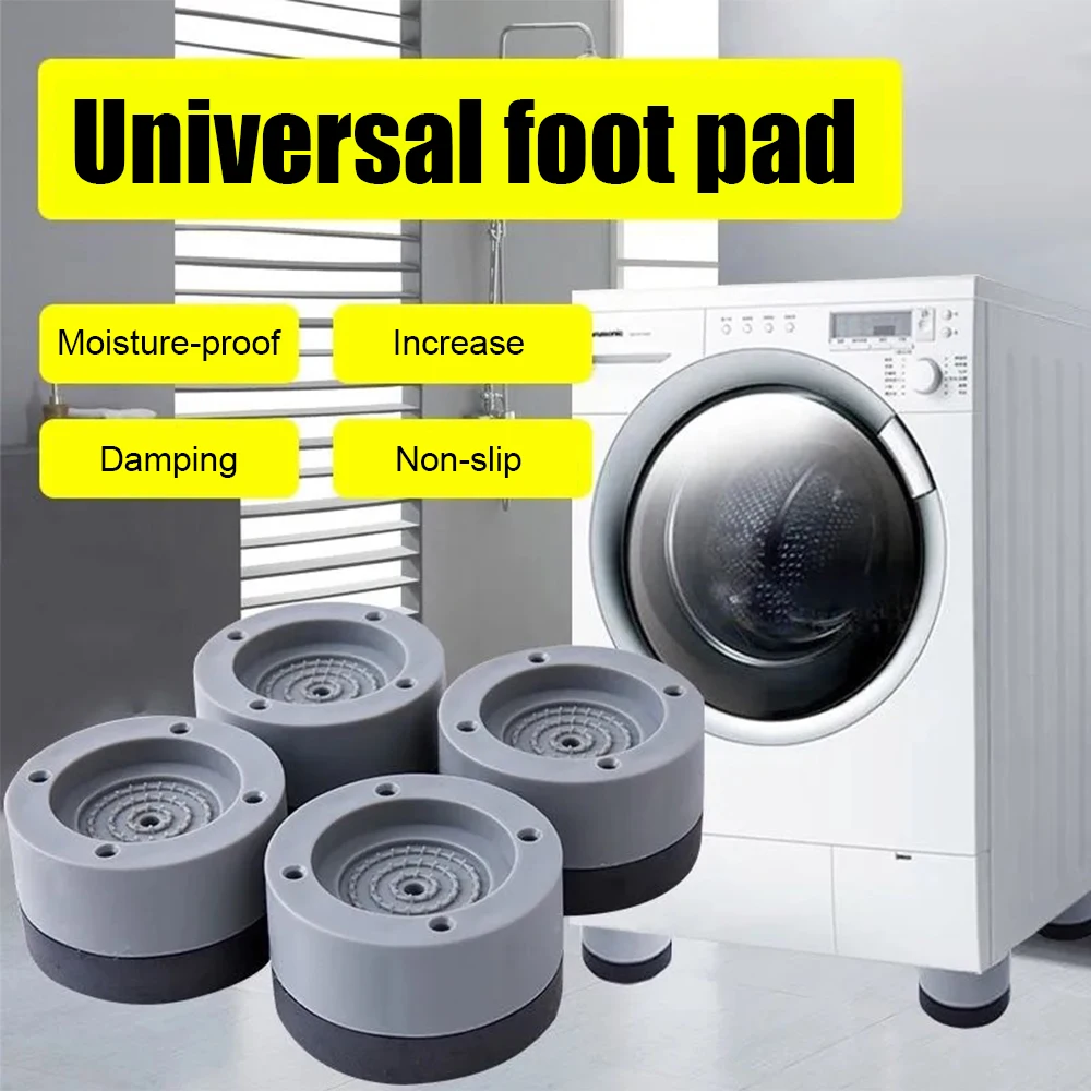 4STK Anti-slip Vaskemaskine Fødder Tabel Mode Universal Fast Køleskab, Non-slip Måtter Kreative Bed Støj-reduktion 2