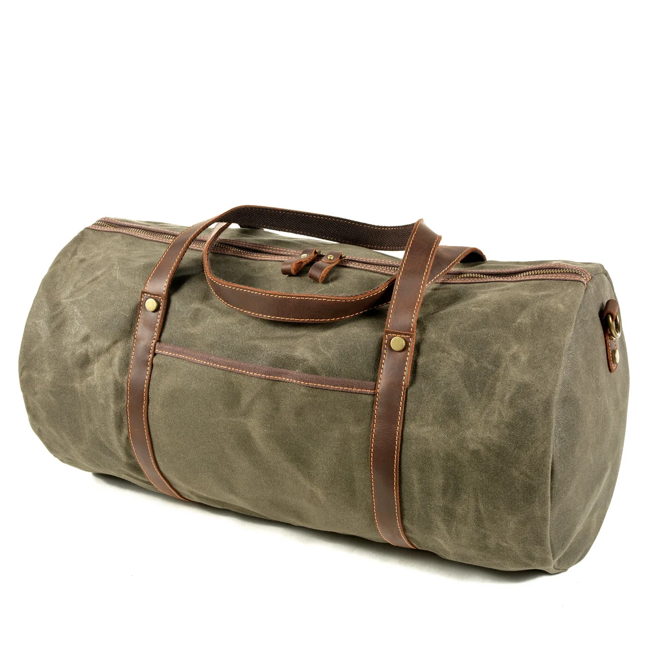 Retro folde rejsetaske, bærbar med stor kapacitet trænings-og vandtæt pose med stor kapacitet fritid udendørs skulder taske 2