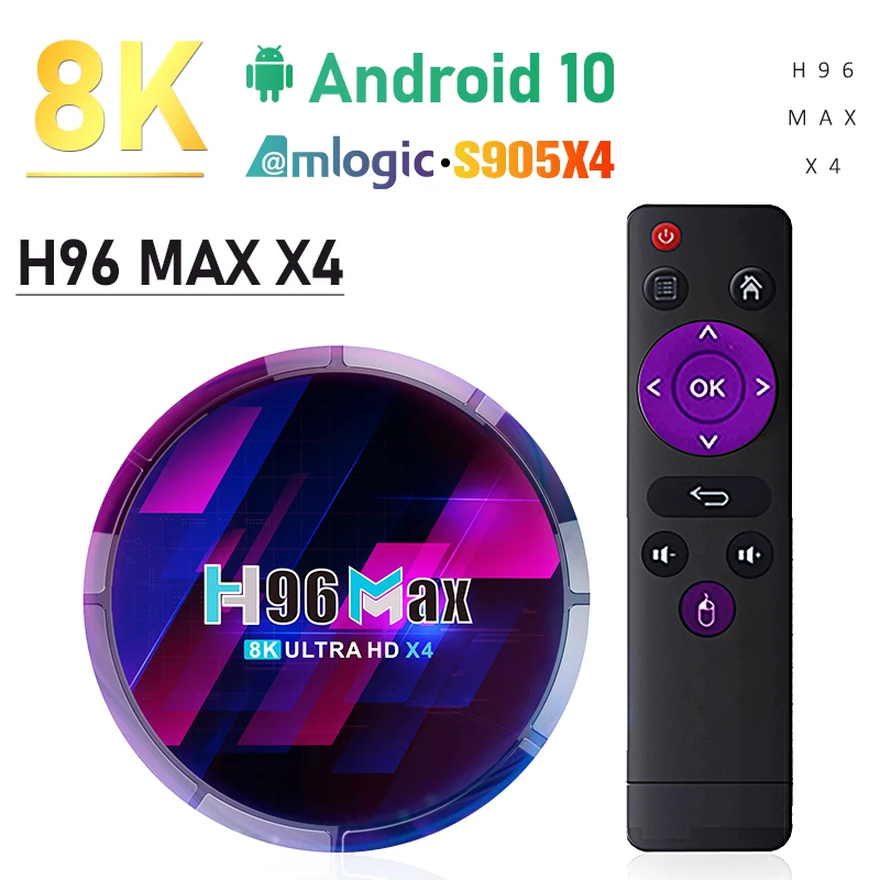 Nye Ankomst H96 ANTAL X4 Smart TV BOKS Android 10 Amlogic S905X4 TVBOX H. 265 8K Ultra HD-Skærm På 2,4 G&5G Wifi 3D-Set-Top-Boks 2