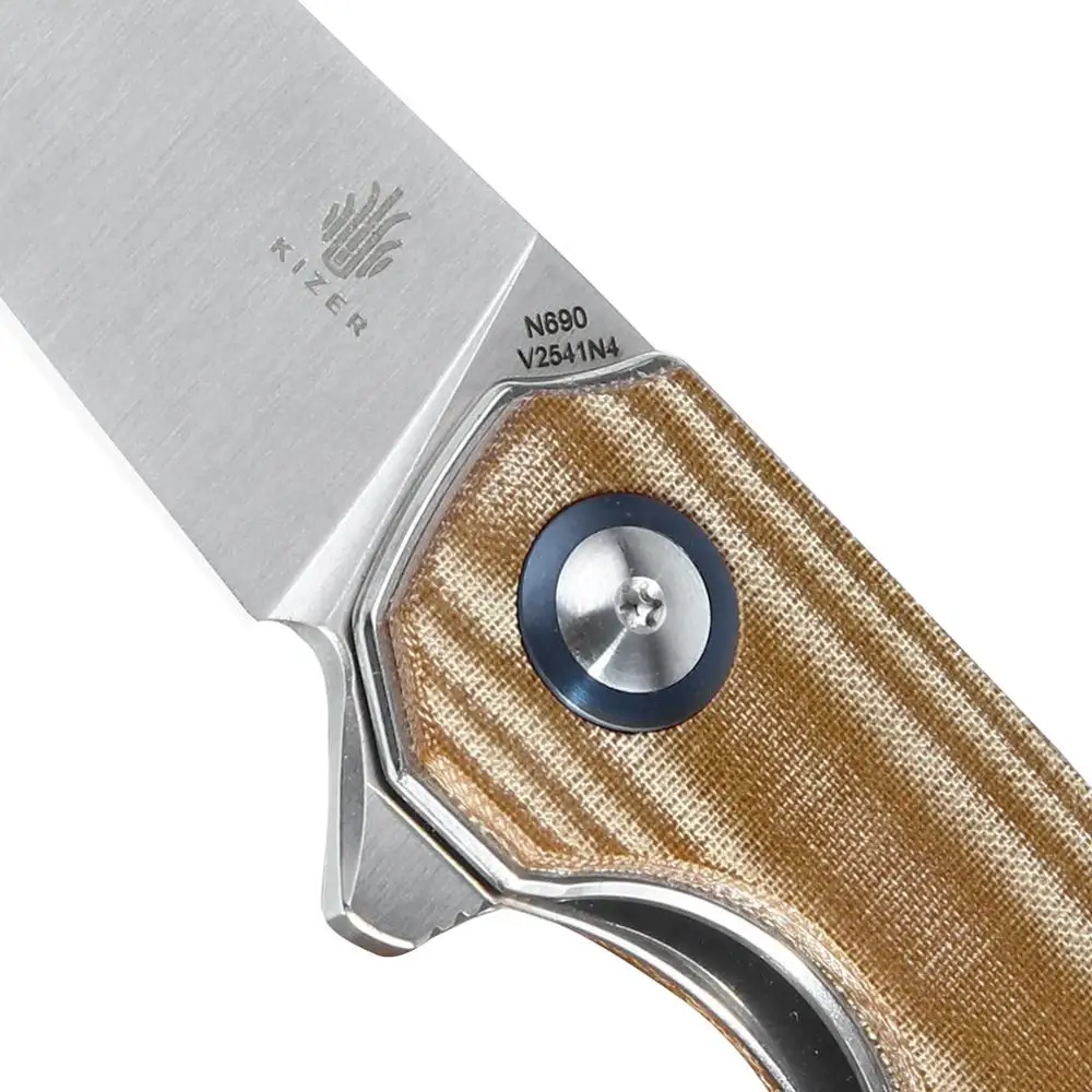 Kizer Folde Pocket Kniv V2541N4 Lieb 2020 Nye Micarta Håndtere Kniv er Designet Af Azo 2