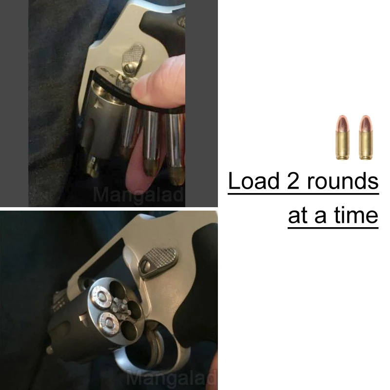 Manglad Speed Strip Passer .38 eller Kaliber .357 Hold 6 Runder Bullet for Revolver i Talje Bag Pistol Tilbehør Dropshipping 2