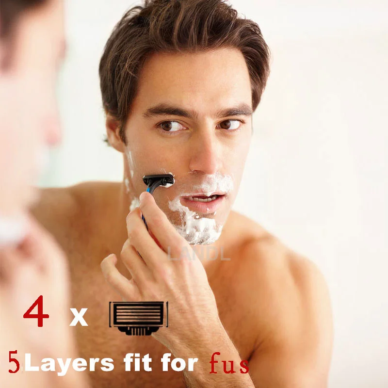 4stk/masse Professionelle Intimbarbering 5 Lag Barberblade Til Mænd ansigtspleje Blade Barbering & hair removal høj Kvalitet, sikkerhed razo 2