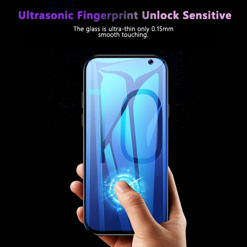 10 Stk/parti Fuld UV-Limen Hærdet Glas til Samsung S8 S9 S10 Plus Skærm Protektor til Samsung Note 8 9 10 S7 Kant Med Pakning 2