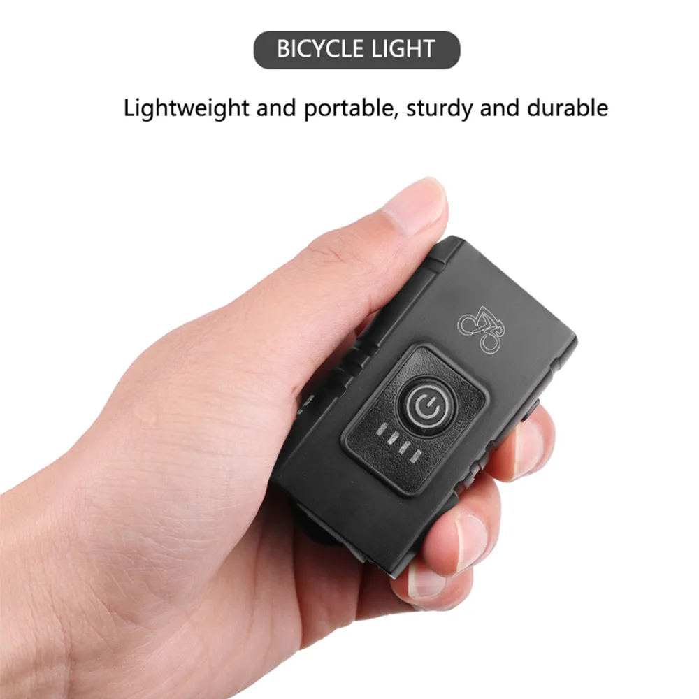 Bærbare Cykel Lys Vandtæt USB-Genopladelige LED-1000mAh Foran Lampen Forlygte Aluminium Ultralet Cykel Lys Lommelygte 2