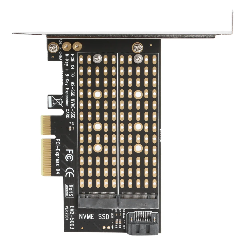 M. 2 NVME til PCIE-Adapter M+B-Tasten NGFF SSD ' er til PCI-E 3.0 X4 SATA for udvidelseskort Husholdningernes Computer Tilbehør 2