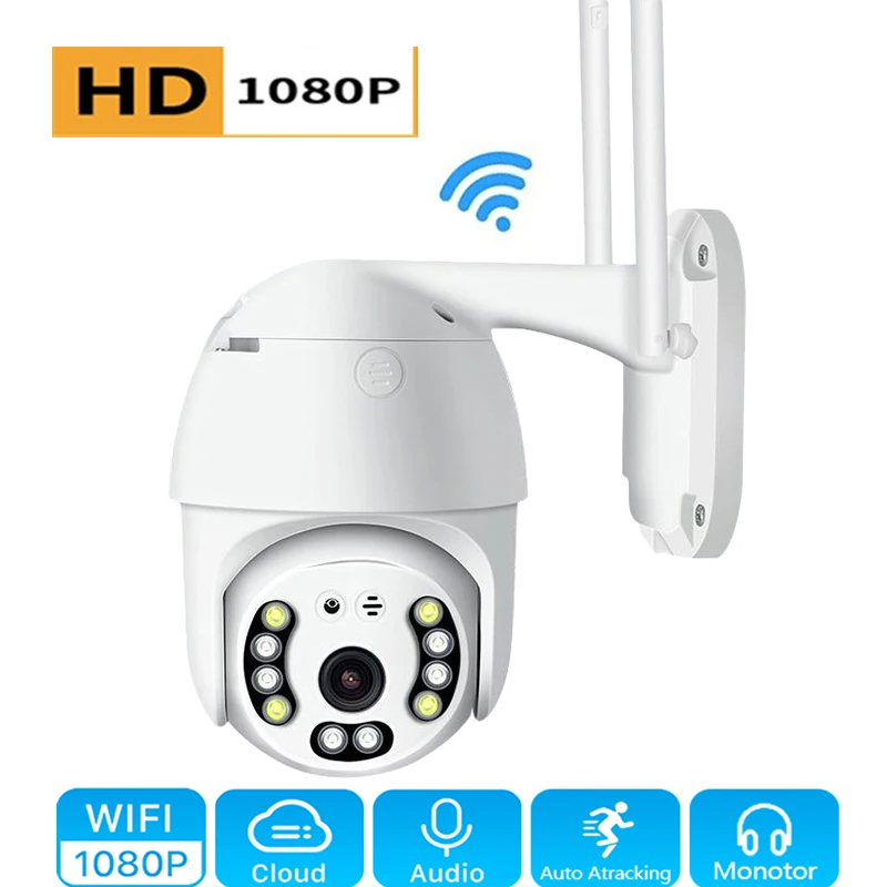 Wifi Kamera HD 1080P Trådløst IP-Kamera Intelligent Intelligent Motion Detection Baby Hjem Sikkerhed Overvågning udendørs Kamera 2