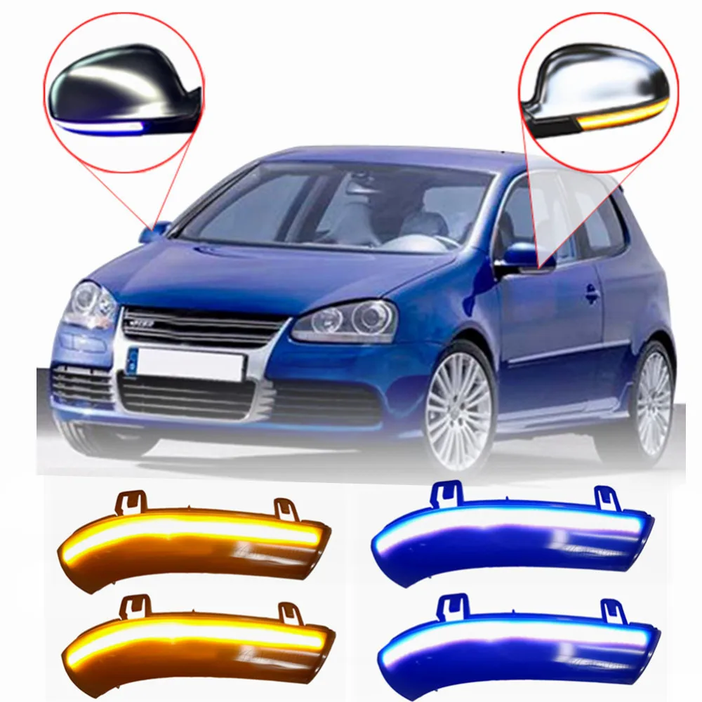 2 pc ' er Dynamiske Turn Signal-LED bakspejlet Indikator Blinker indikatorlampe For Volkswagen VW Golf 5 Jetta MK5 Passat B6 2