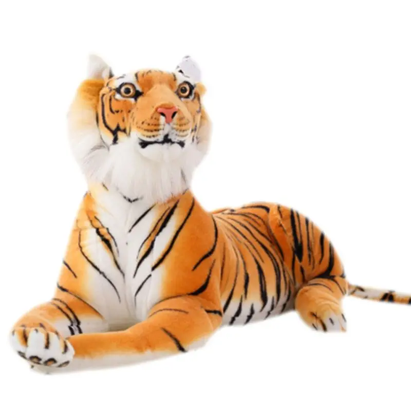 Blødt Fyld Sumatra Tiger Plys Legetøj Pude Cartoon Animal Store Mønster Kawaii Dukke Bomuld Legetøj L41D 2