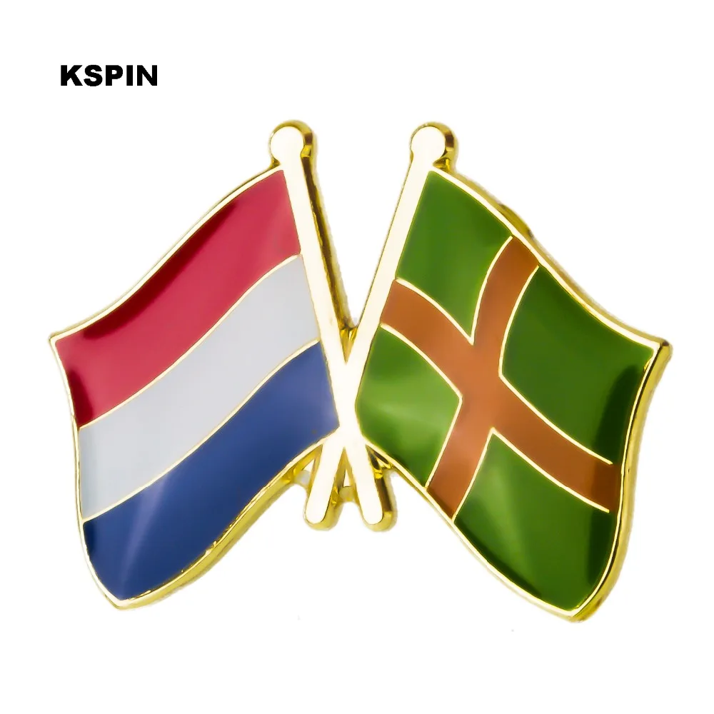 Holland Nijmegen Venskab Flag Flag Badge af Metal pins Broche Smykker til Tøj XY0270 2