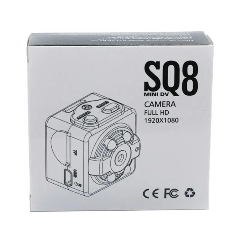 SQ8 Mini Video Kamera, 1080P Night Vision Sensor Krop, Bevægelse Mikro DVR Kamera 2