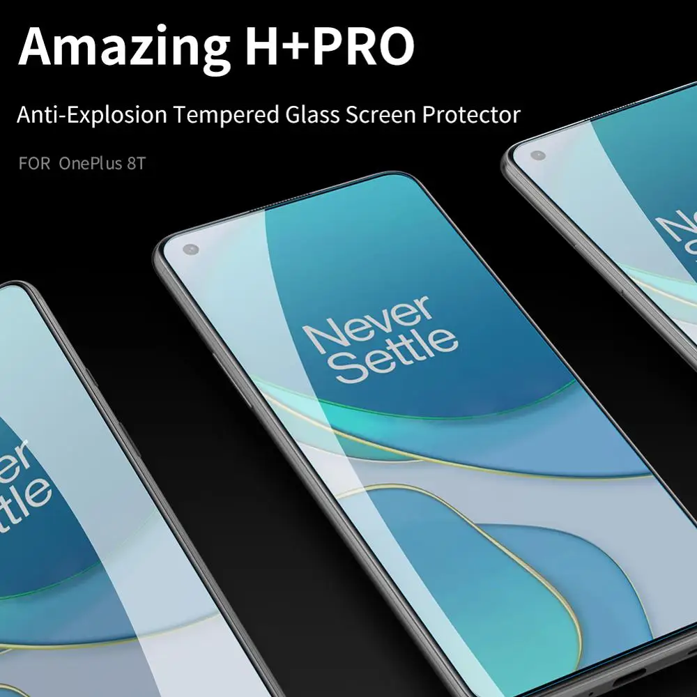 For OnePlus 8T Hærdet Glas Nillkin Fantastisk H&H+Pro Skærm Protektor til Et Plus 8T Beskyttende Film 2