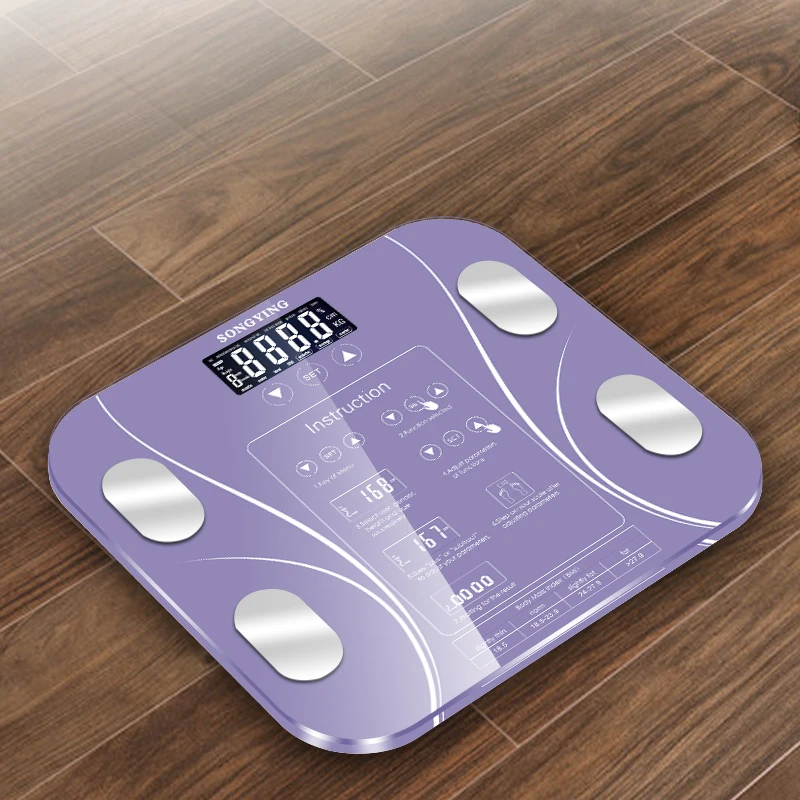 Varm 13 Kroppen Indeks Elektronisk Smart Vægte Badeværelse kropsfedt bmi Skala Digitale Menneskelige Vægt Skalaer-Gulvtæppe lcd-skærm 2