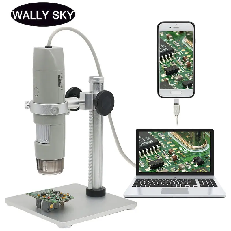 500X Digital Mikroskop 5.0 MP USB-Elektronisk Mikroskop Digital Video Kamera Polariserende Mikroskop for Halvleder-Test 2