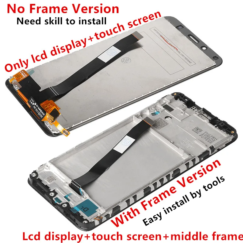 Display For Xiaomi Redmi 7A Lcd-Skærmen Testet Lcd Display+Touch Skærm Udskiftning Med Midterste Ramme For Xiaomi Redmi 7A 7 EN 2