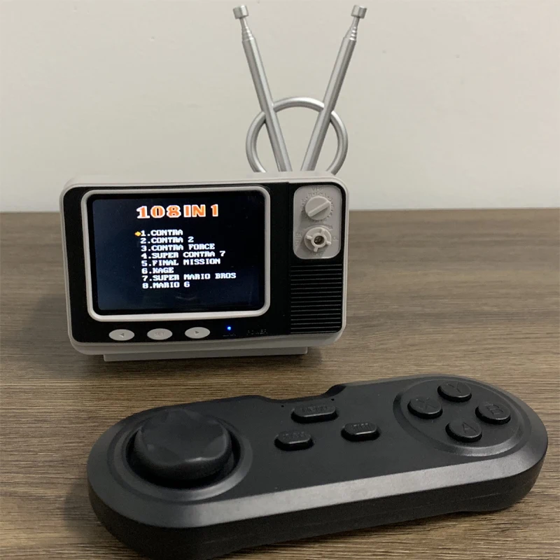 Retro Mini TV-Konsollen Håndholdte spillekonsol Video Spil til NES-Spil med 2 Trådløse Controllere 108 Forskellige Spil AV Out 2