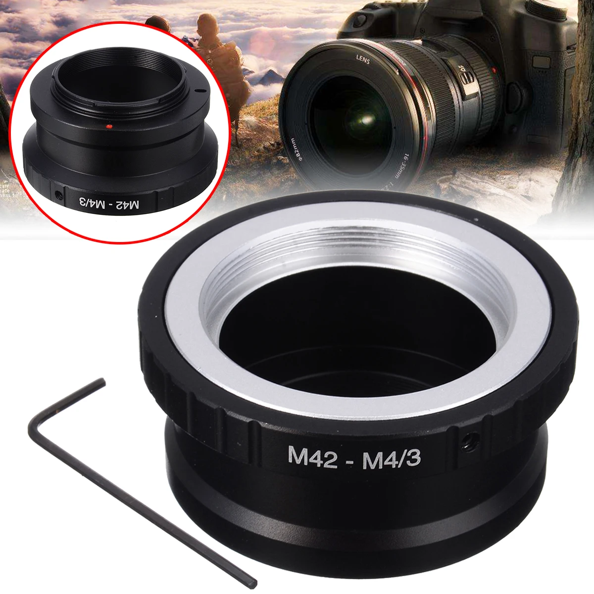 Mount-Kamera Tilbehør Adapter Ring M42 Linse Til Et Micro 4/3 M4/3 MFT til Olympus Pen til Panasonic Lumix G 2