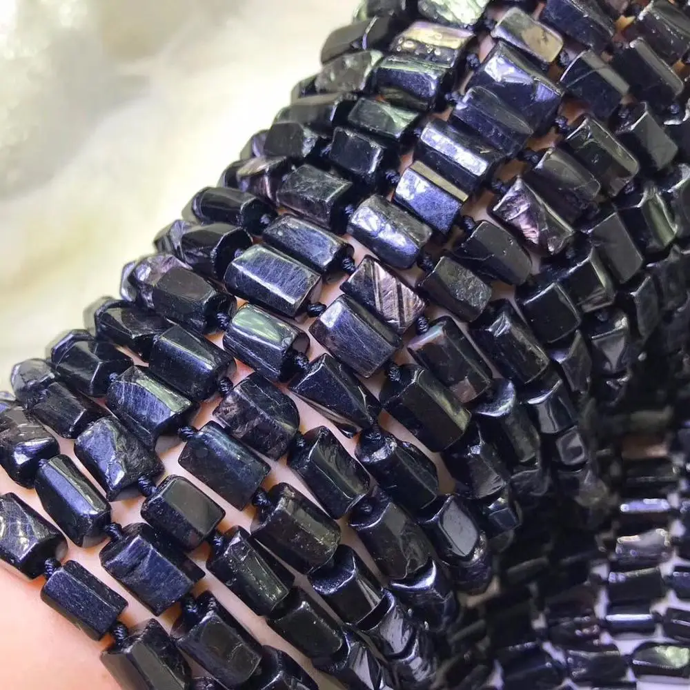 Hypersthene SØJLE løse perler 7*10mm natur til fremstilling af smykker halskæde 40CM FPPJ engros 2