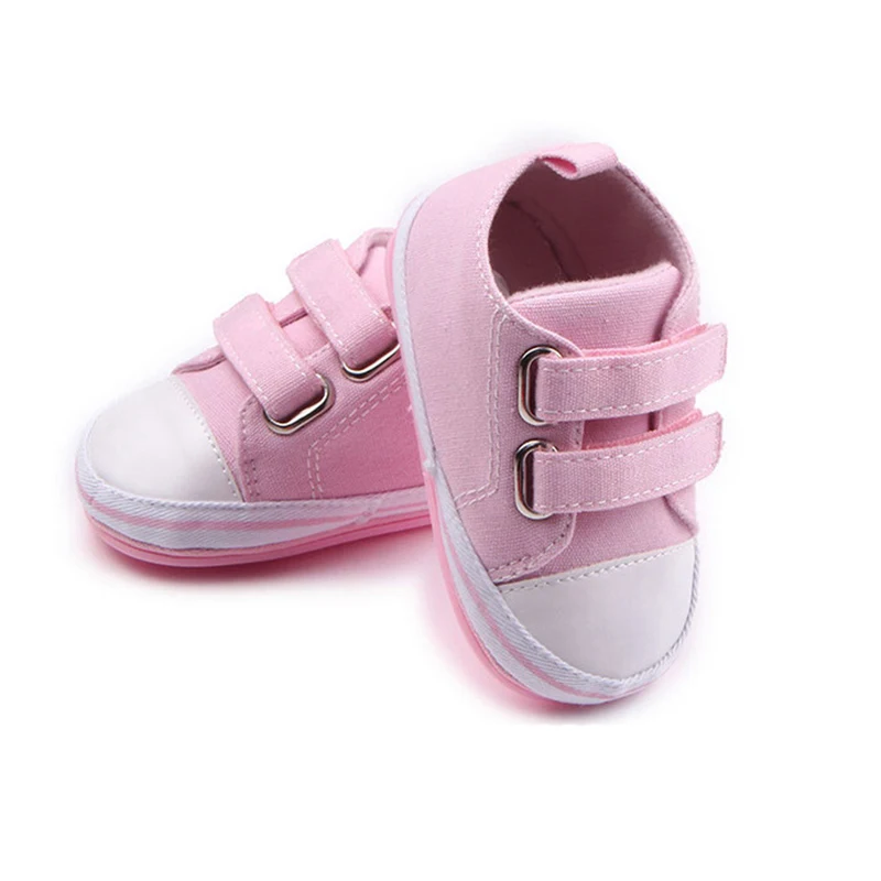 0-18M baby sko piger lærred hook & loop baby dreng sko nyfødte baby sko mokkasiner sneaker shoes de recien nacido F24 2
