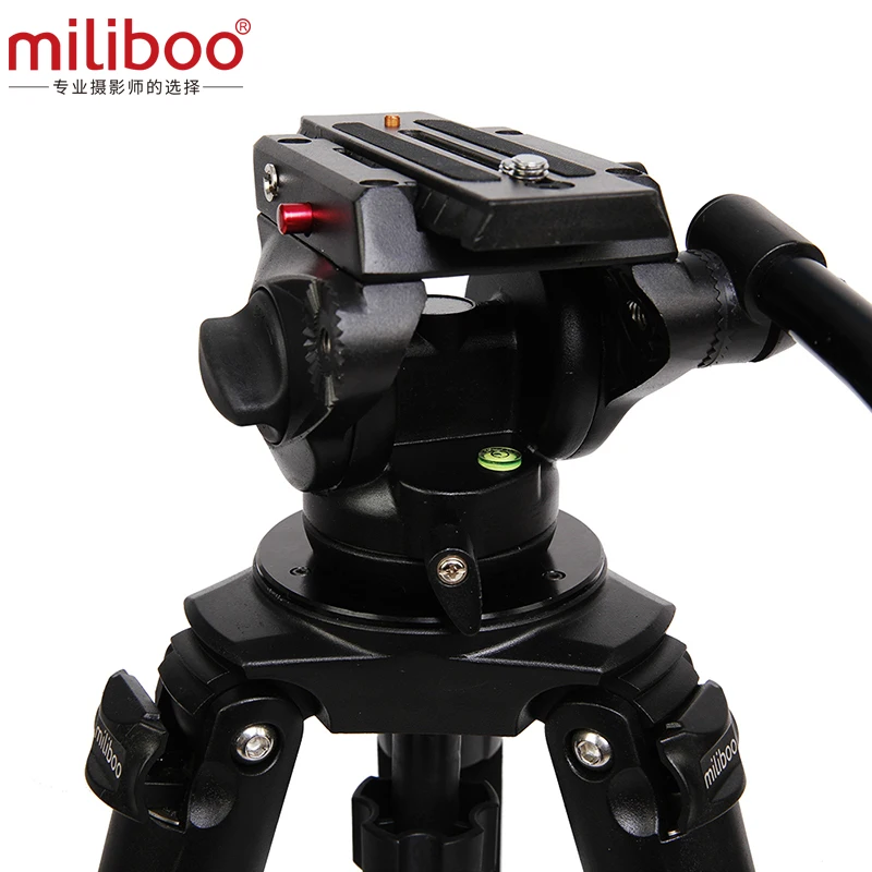 Miliboo MTT701A Bærbare Aluminium stativ til Professionel Camcorder/Video Kamera/DSLR-Stativ og Stå,med Hydraulisk Bold på Hovedet 2
