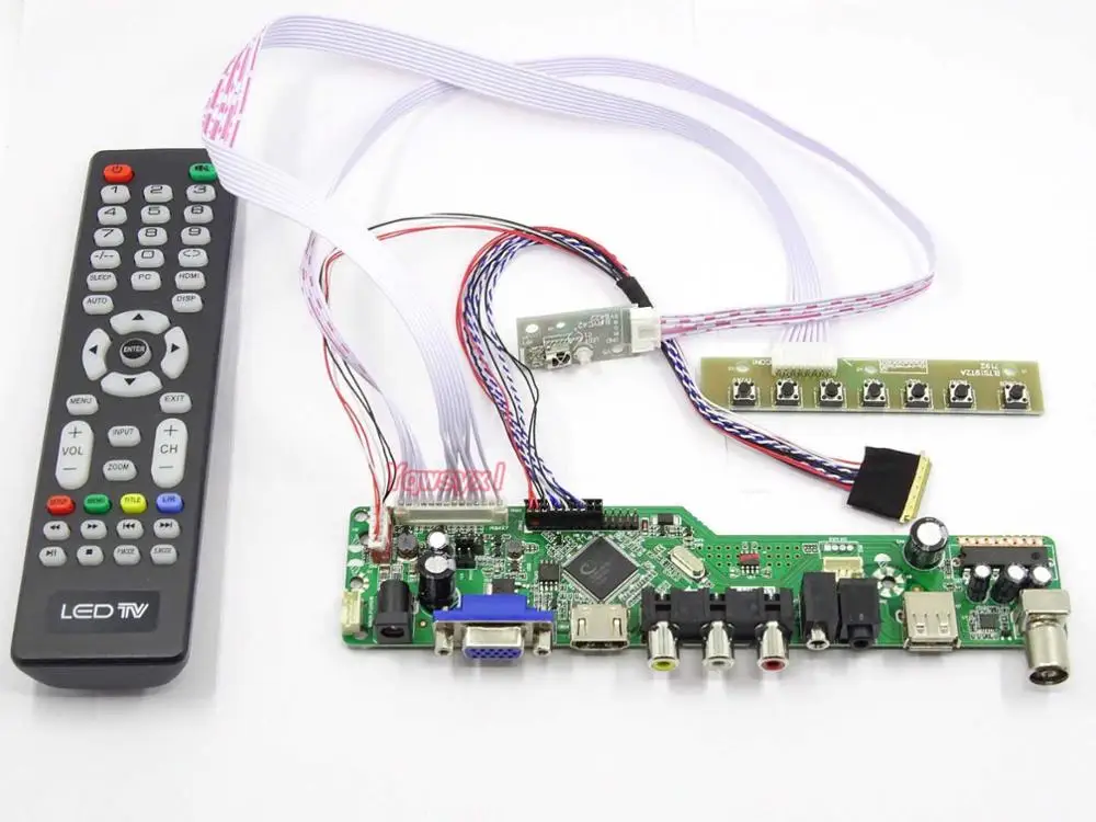 Controller Board Kit til LP173WD1-TLC2 LP173WD1-TLC3 LP173WD1-TLC4 TV+HDMI+VGA+AV+USB-LCD LED skærm Driver yrelsen 2