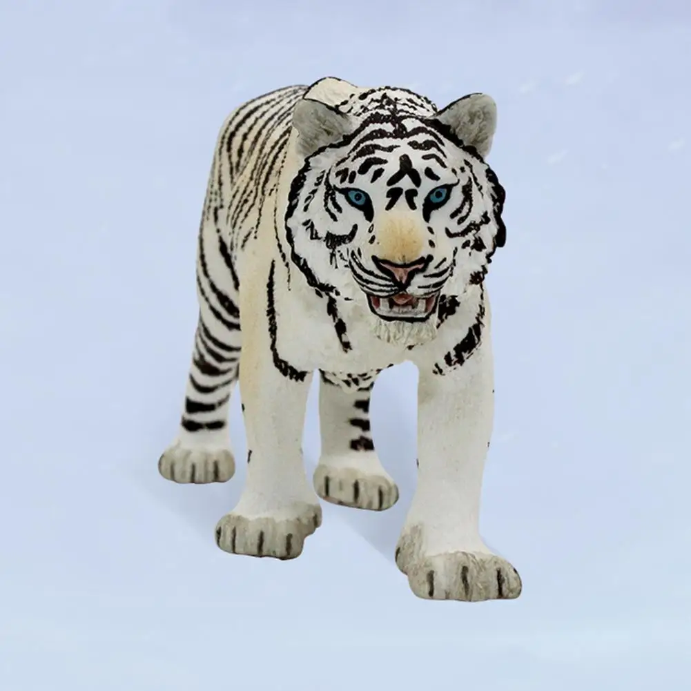 1PC 6,2 tommer/15.8 cm Hvid Tiger Wild Life Figurer Toy PVC-Model Handling Dyr, Figurer Samling Gave Legetøj Til Børn 14731 2