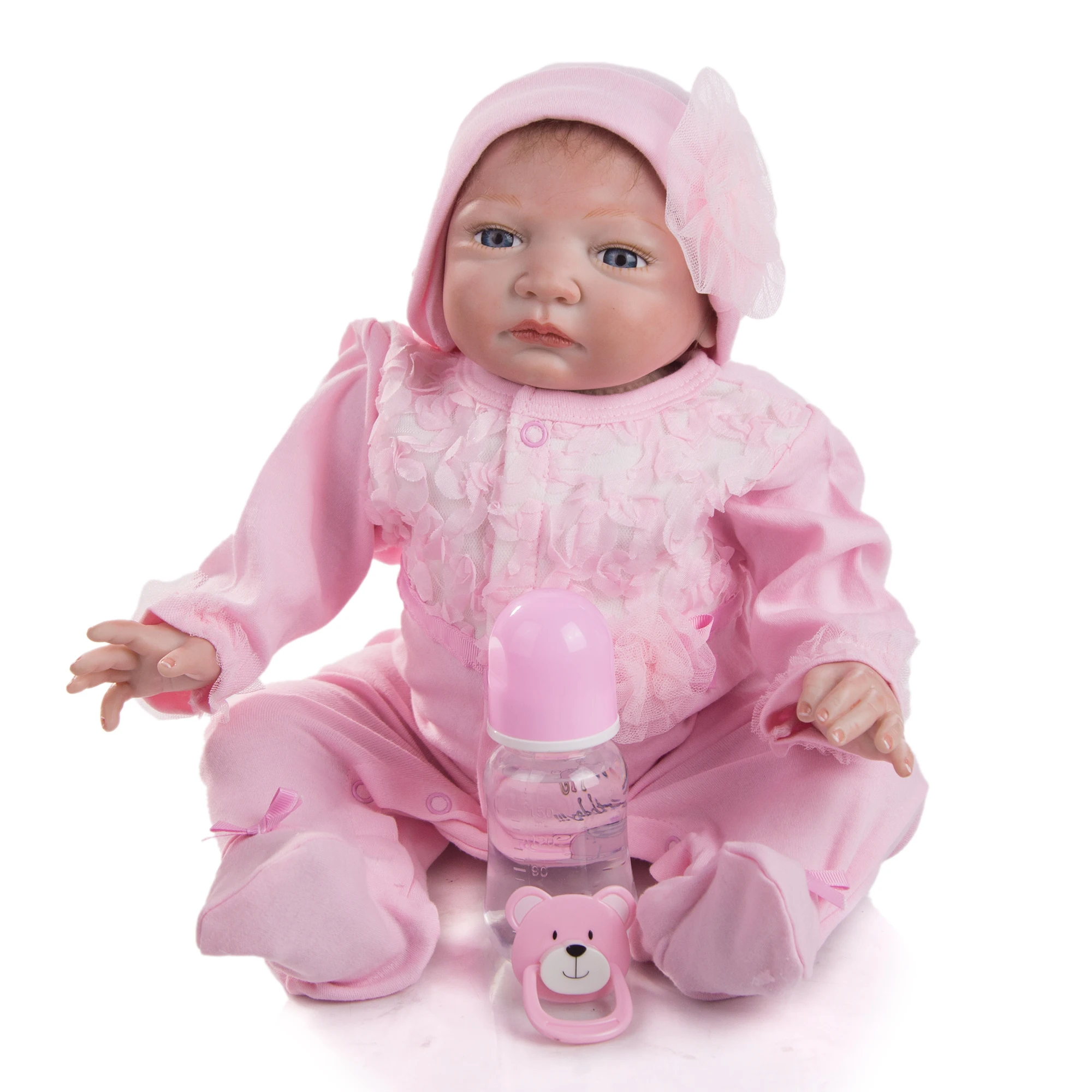 Stor Rabat Reborn Dukker 50 CM Bomuld Fyldt Rigtig godt Lide Mode Søde Nyfødte Baby Doll lille Barn Spille Legetøj Børne Fødselsdag Gaver 2