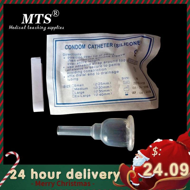 10stk/masse Steriliseret Komfortable Medicinsk Silikone Mandlige Eksterne Kateter mandlige urin kateter hydrofile urin 2