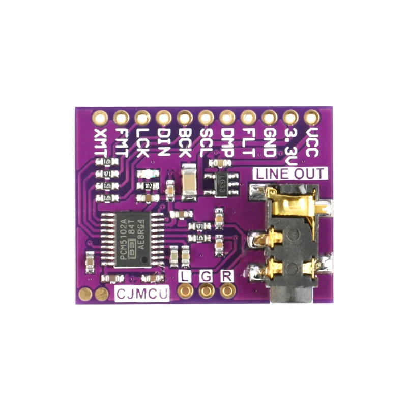 Interface I2S PCM5102 DAC-Dekoder GY-PCM5102 I2S Afspiller Modul Til Raspberry Pi pHAT Format yrelsen Digital PCM5102A Lyd yrelsen 2