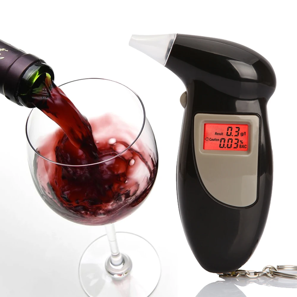 GREENWON bærbare digitale nøglering alkohol tester eller breathalyzers alcoholmeters med rød baggrundsbelysning engros 2