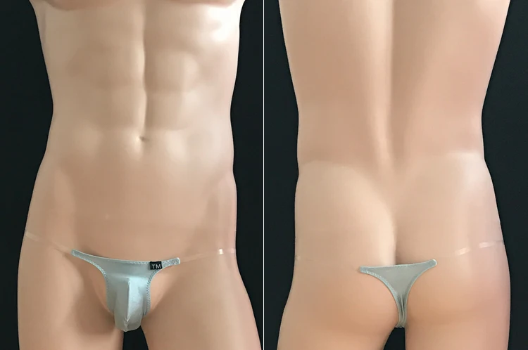 Ultra herre sexet gennemsigtig usynlige klipklapper på mænds penis pose sexet undertøj, g-strenge undertøj g-streng til mænd skridtbeskytter 2