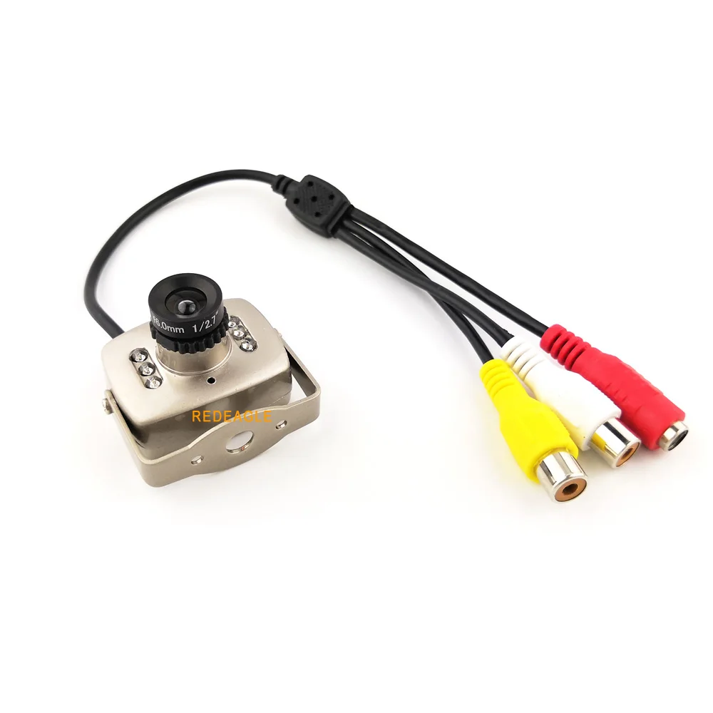 REDEAGLE 600TVL CMOS-Analog Kamera Mini Home Security Video Overvågning Kamera 6stk 940nm IR-Dag, Nat, Lille-AV-Kameraer 2